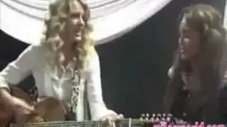 MileyWorld- Grammys with Taylor Swift (Rehearsals and Backstage)