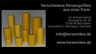 Adventskerzen Set mit einer Form herstellen