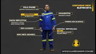 Uniforme para eletricista NR10 - Descritivo