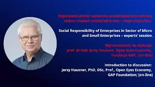 Odpowiedzialność społeczna przedsiębiorstw sektora mikro i małych przedsiębiorstw – wprowadzenie