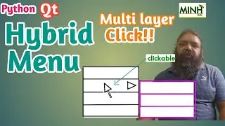 Hybrid Menu in Qml (Multi Layer) | Python Qt | Pyside6