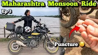 Malshej Ghat Phochne se Phle Puncture hogya 😟 | Dhule to Malshej Ghat | Day 3