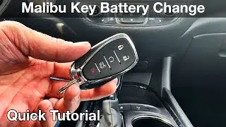How to replace the remote battery in a 2022 Chevy Malibu