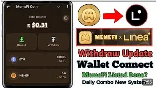 MemeFi Wallet Connect and Withdraw || Memefi Listed Linea Network || Memefi Daily Combo||Memefi Web3
