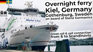 Overnight ferry Kiel, Germany - Gothenburg, Sweden. Great rail & sail combination (Stena Line ferry)