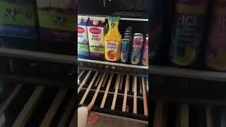 stocking up bar fridge asmr 