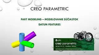Creo 5 Modelovanie Datum prvky