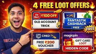 JioMart ₹100 Off Trick 😱 | Paytm Fantastik Offer | Cred TataCliq Free Shopping | Magicpin Loot