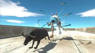 Trying to escape from BLUE DEVIL ALIEN - Animal Revolt Battle Simulator ARBS