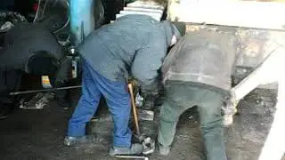 Бульдозер Т-170 замена звена гусеницы