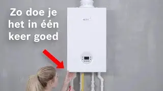 Hoe monteer je de voorzijde van de Nefit 1200?