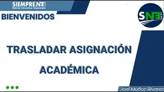 Trasladar Asignación Académica