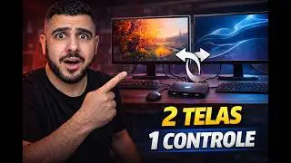 Como usar MOUSE e TECLADO em 2 COMPUTADORES ao mesmo tempo (Fácil e Rápido!)