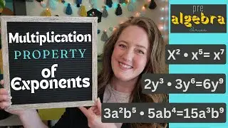 How to Multiply Variables with Exponents (Multiplication Property of Exponents)