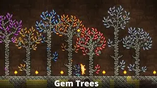 GEMTREES and GEMCORNS In Terraria Journey's End