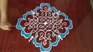 Colourful Rangoli Designs 🏵️ Daily Muggulu 🏵️ Chukkala Muggulu | BEST Muggulu #rangoli #muggulu 🏵️