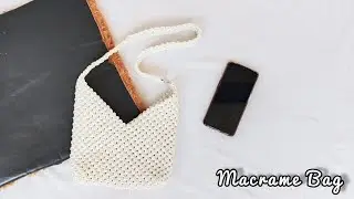 DIY Macrame Shoulder Bag | Macrame Bag Tutorial Easy