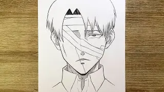 Comment dessiner Levi Ackerman blessé | Tuto dessin Attack on Titan étape par étape