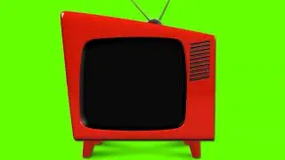 Old Tv - Glitch effect green screen - No-Copyright - Free Download