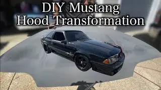Revamping Your Mustang Hood with a Fresh Paint Job! (Part 1) #foxbody #mustang