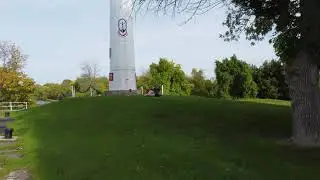 PullBack shot Pointe-Des-Cascades Quebec, Canada