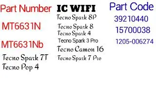 بدائل IC WIFI MT6631N MT6631NB 39210440 15700038 1205-006274