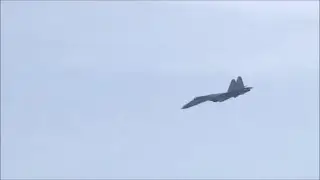 Russian Su-35S 30mm gun live fire exercise