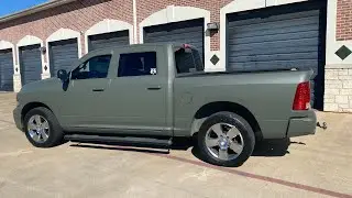 Dodge Ram camo green liquid wrap