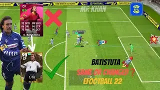 Batistuta is same or changed ❓🤔 || Trying Batistuta💥  || efootball 22 || online match || #efootball