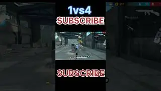 1vs4 solo V's squad gameplay 😈😈|#freefire #garenafreefire #newvideo #trending #shorts