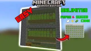 How to make SUGER CANE FARM in Minecraft Bedrock 1.21