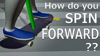 Nollie backside Shove-it - Science behind spinning board forward