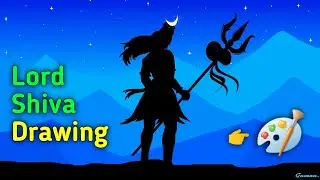 Lord Shiva 🔱 Drawing in ms paint I ms paint drawing