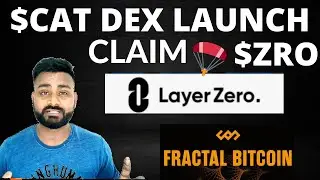 Claim  ZRO Airdrop /CAT 20 DEX,  FRACTAL Bitcoin Bridge,  GLizzy and More