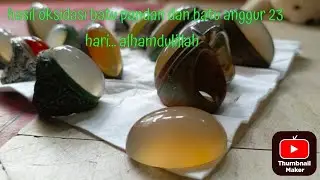 Hasil Oksidasi batu anggur 23 hari.. alhamdulillah