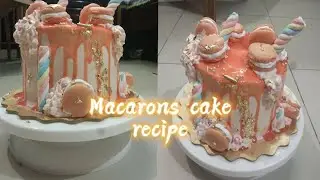 Macarons decoration chocolate cake | Perfect soft cake | cake cooking recipe | easy | Aryan dhali