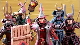 Samurai. Figures from plasticine.