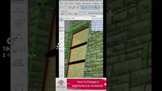 How To Change A Wall Surface In ArchiCAD Tutorial  