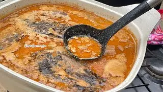 MAKING THE ULTIMATE GHANA PEANUT BUTTER SOUP | GROUNDNUT SOUP RECIPE | AFRICAN PEANUT BUTTER SOUP