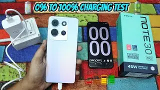 Infinix Note 30 Charging Test | 0% to 100% Charging Test with 45W Box Charger | HINDI |