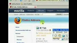 Mozilla Firefox 2 HowTo add the IE-Tab