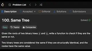 Same Tree | Simple solution | LeetCode 100 | Golang