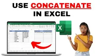 How to Use Concatenate Fuction In Excel