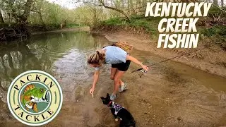Creek Fishing in Northern Kentucky with Our Boston Terrier