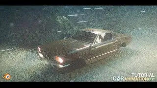 Cinematic Animation With Car In Blender tutorial, free part