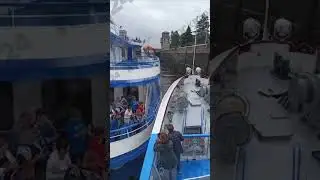 На канале имени Москвы при шлюзовании в Яхроме столкнулись два теплохода