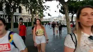 Walking Barcelona’s FAMOUS LA RAMBLA at Dusk/Night 🇪🇸 Barcelona Downtown La Rambla Spain