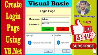 Visual Basic In Nepali: How To Create Simple Login Page in VB.NET Without Connecting To Database.
