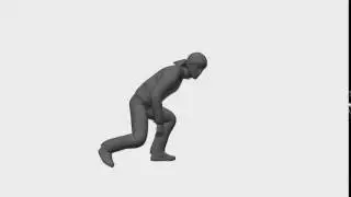 Game Animation - Locomotion Human Crouch Strafe Left Start (3ds Max And Maya)