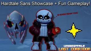 Hardtale Sans Showcase & Fun Gameplay + Tips & Tricks! (Roblox Undertale Last Corridor Guide!!)